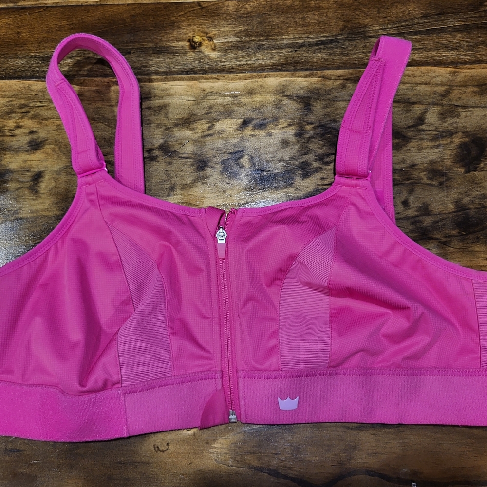 SHEFIT  3LUXE  HOT PINK SPORTS/ATHLETIC BRA EXCELLENT CONDITION